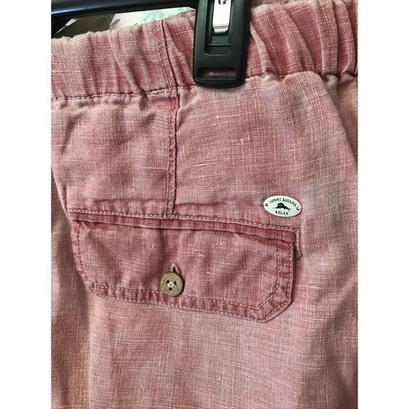 Tommy Bahama Relax Red Men XXL Linen Cargo Shorts 9” Inseam Stretch 38” Waist - Picture 5 of 12